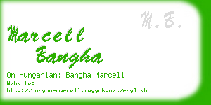 marcell bangha business card